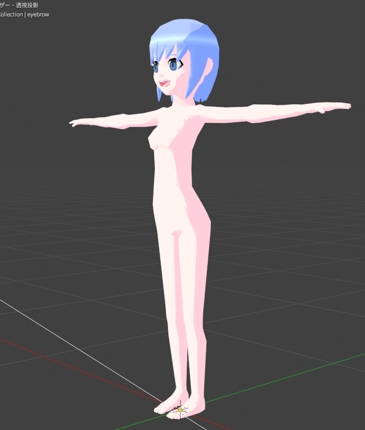 Blender 女の子 全身 01
ナツメグチャンネル